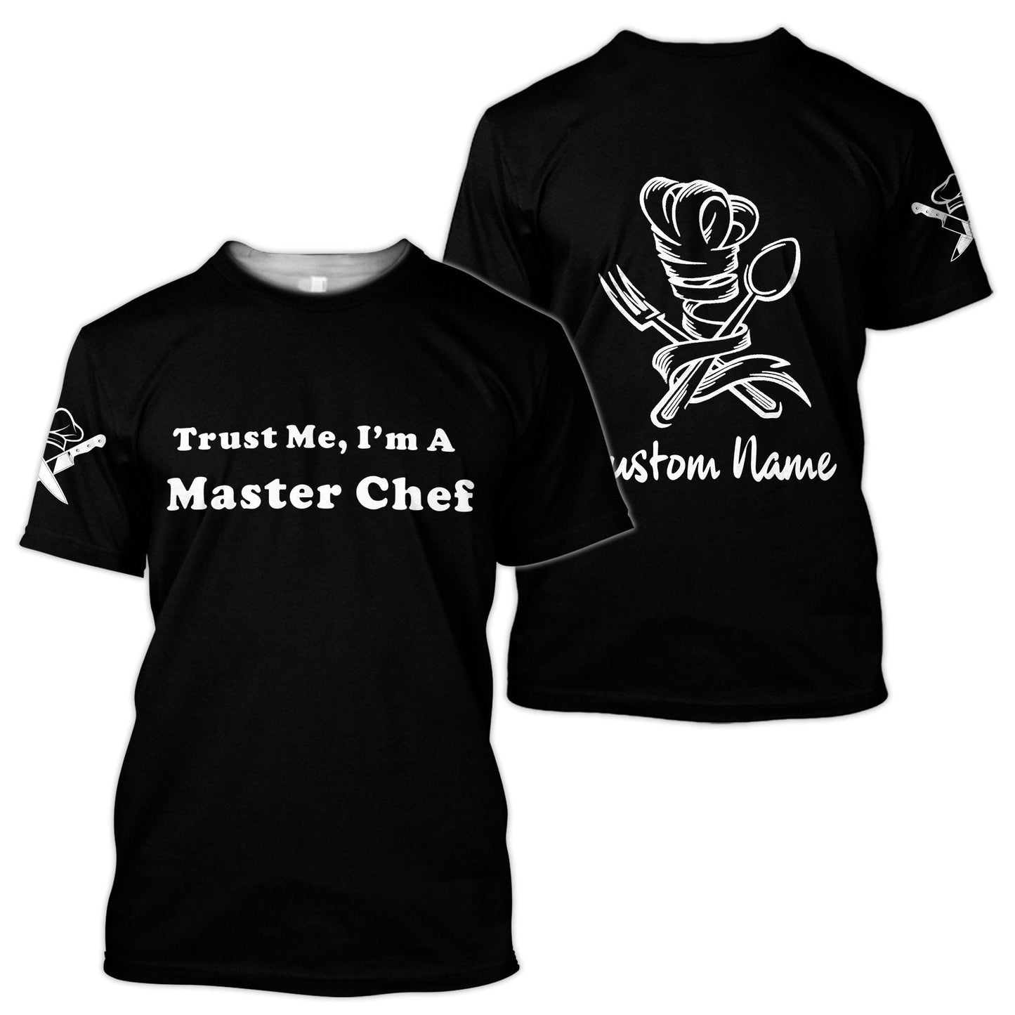 Custom Name Master Chef 3D All Over Printed Unisex Shirts