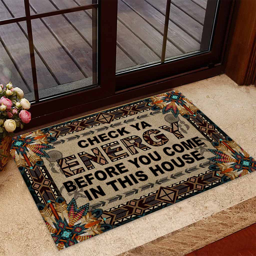 Check Ya Energy Native American Doormat