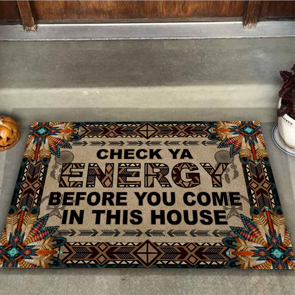 Check Ya Energy Native American Doormat