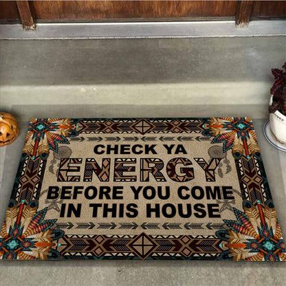 Check Ya Energy Native American Doormat