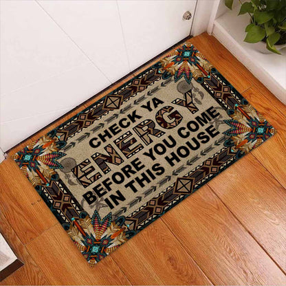 Check Ya Energy Native American Doormat