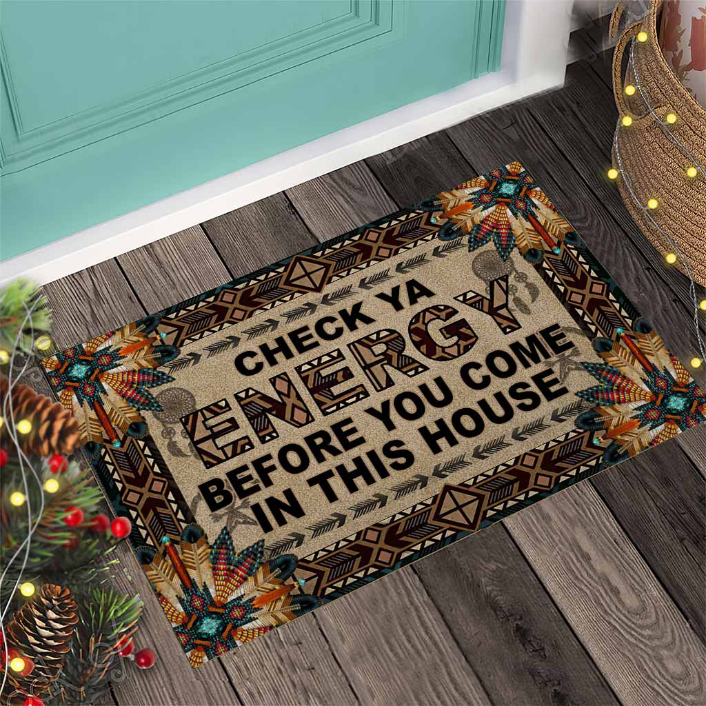 Check Ya Energy Native American Doormat