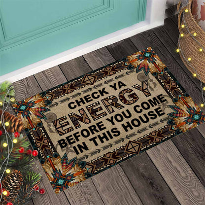 Check Ya Energy Native American Doormat