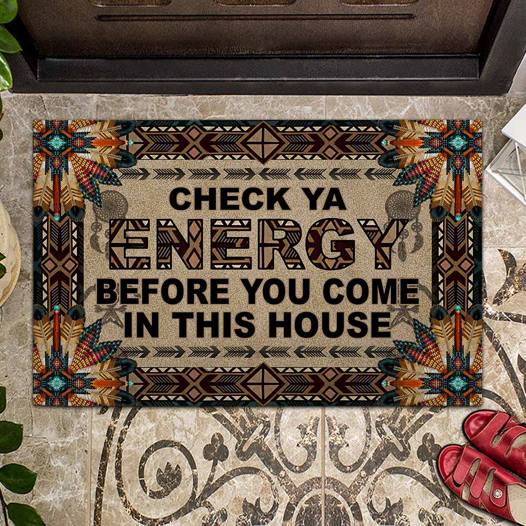 Check Ya Energy Native American Doormat