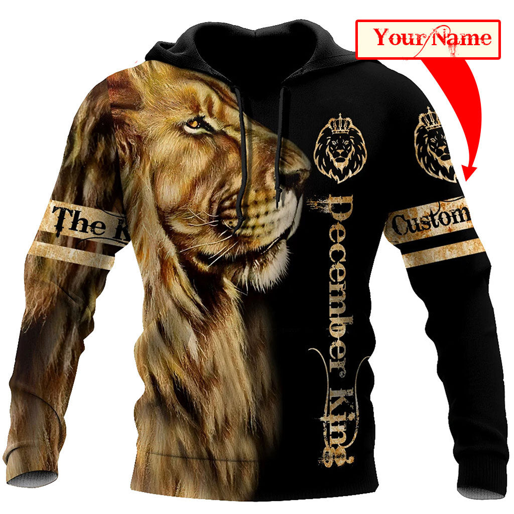 Custom Name December King 3D All Over Printed Unisex Shirts