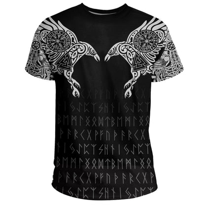 Viking Hoodie The Raven of Odin Tattoo - Amaze Style™-Apparel