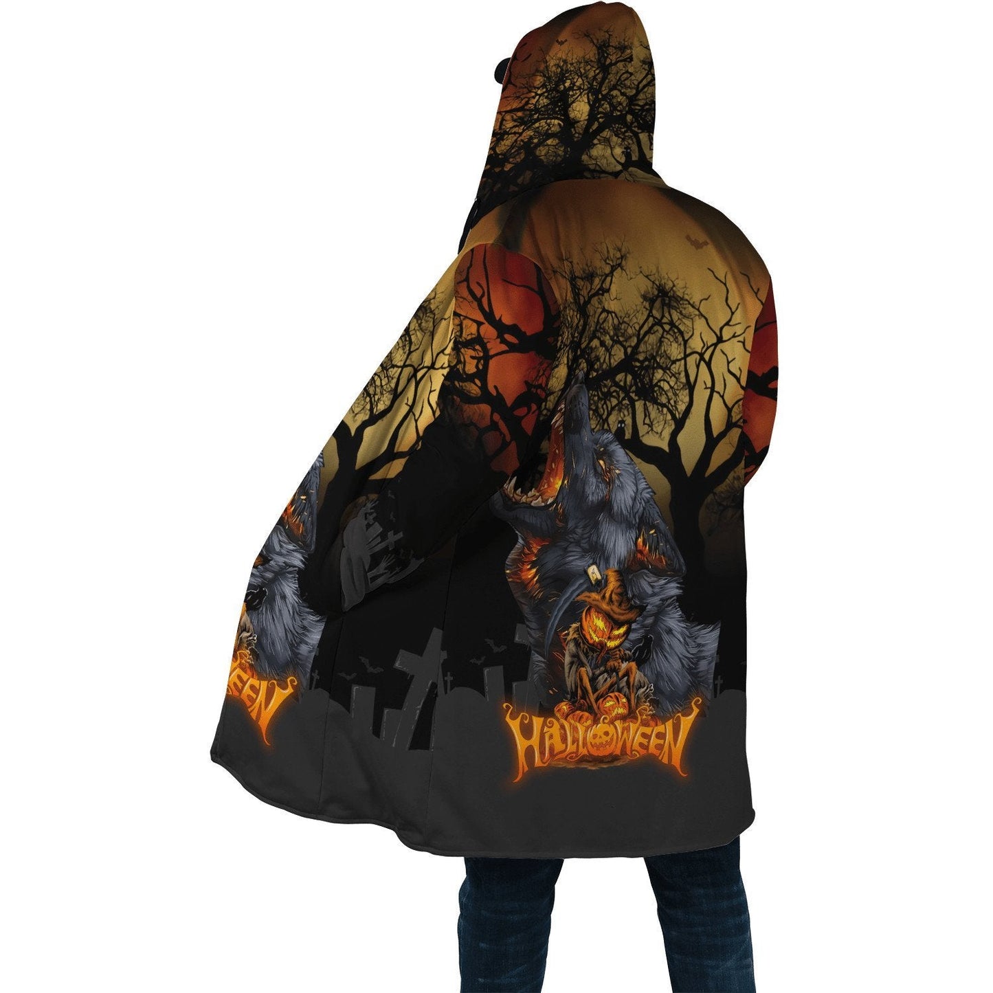 Halloween Wolf 3D All Over Printed Unisex Shirts