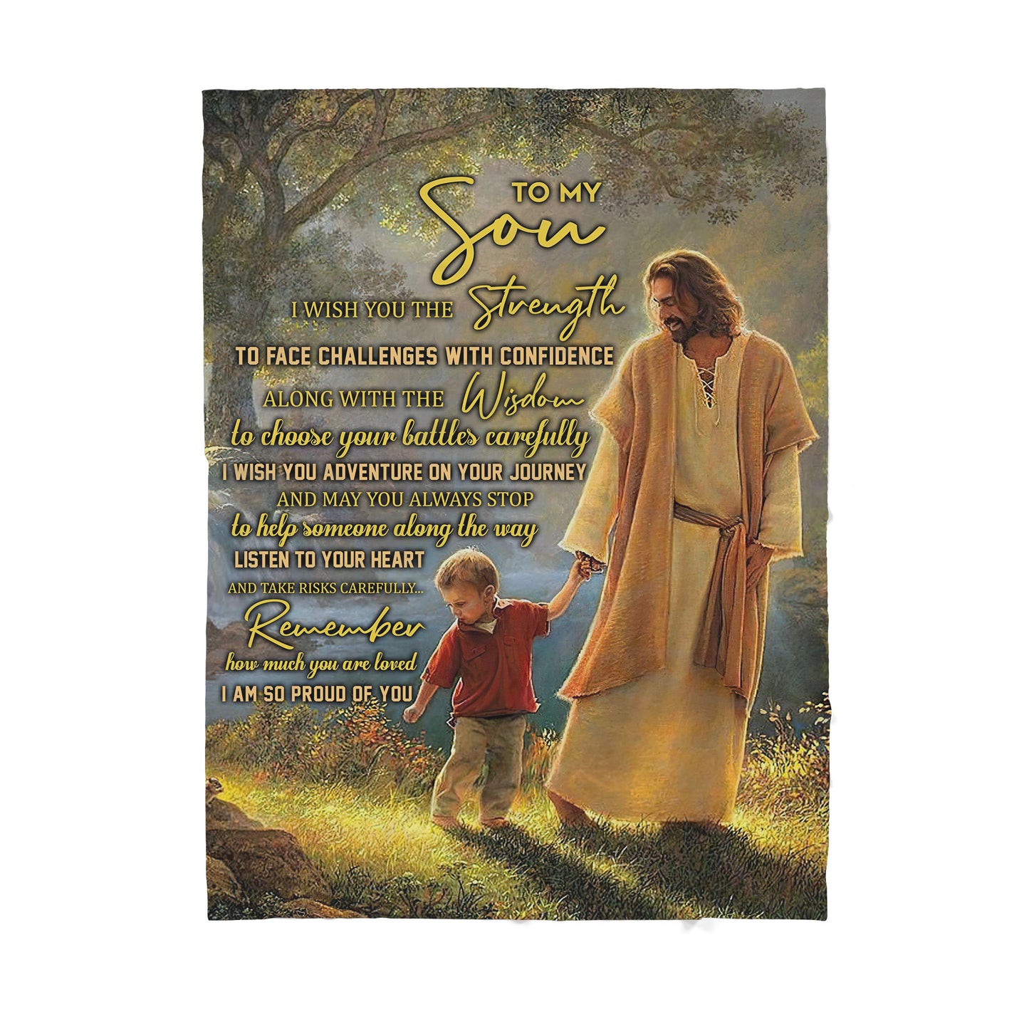 Jesus Sherpa Blanket TT