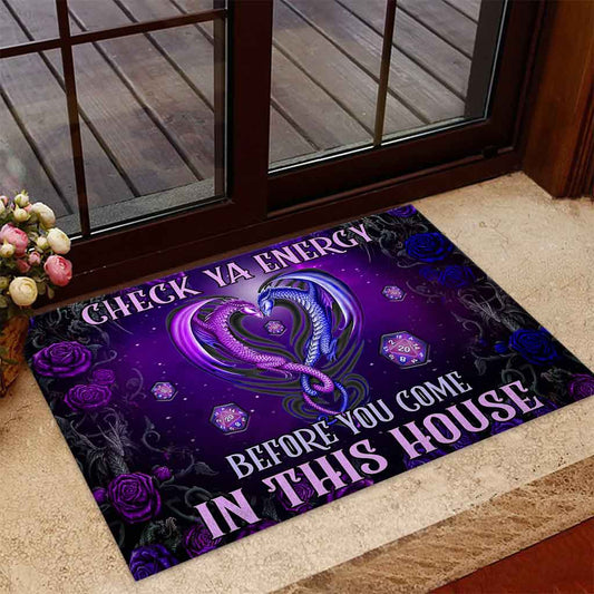 Check Ya Energy Before You Come In Doormat