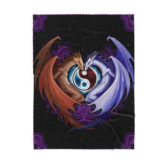 Custom Blanket Dragon Sherpa Blanket TA