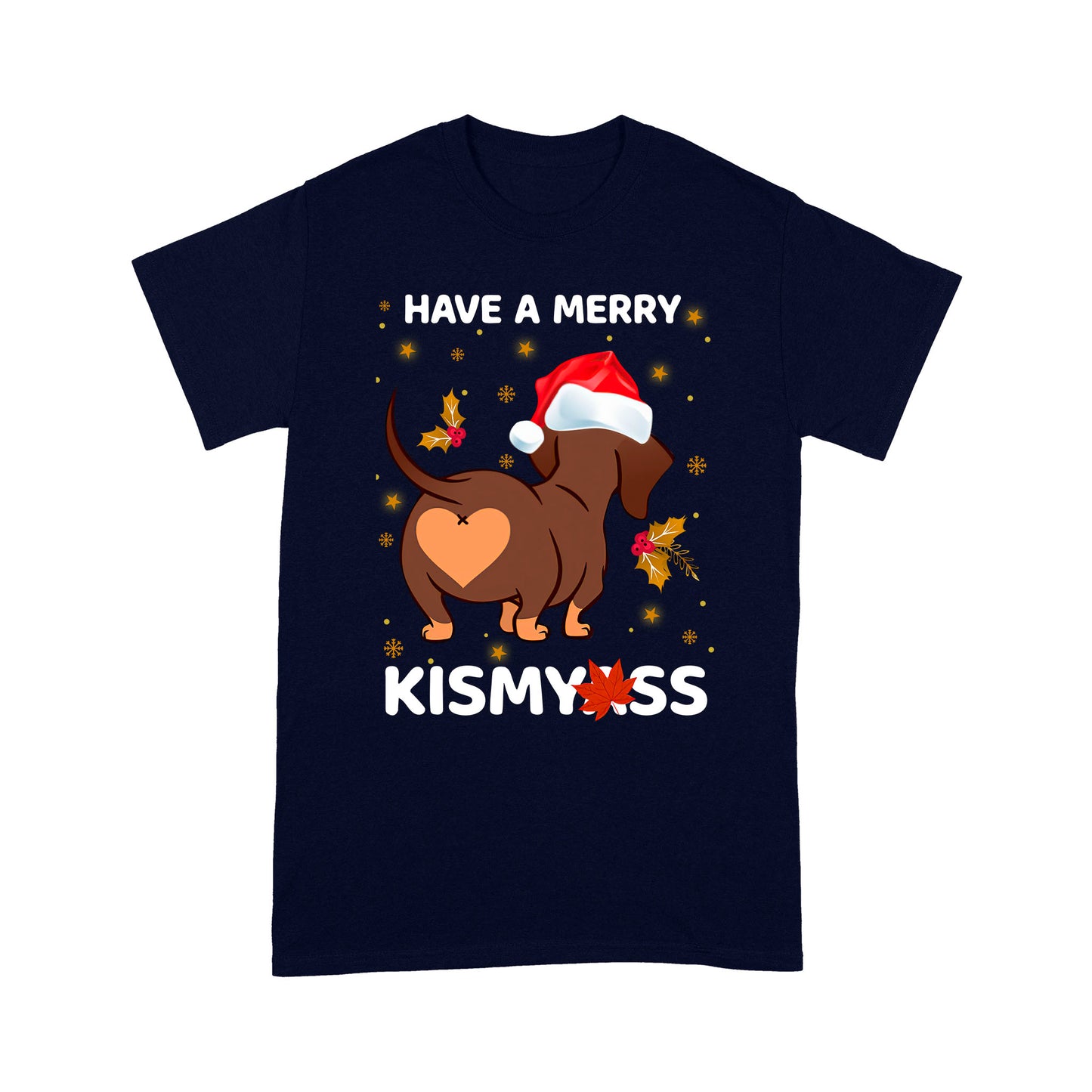 Dog Have A Merry Dachshund  Standard T-shirt HG