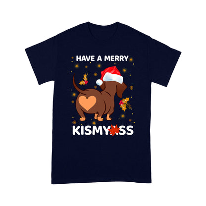 Dog Have A Merry Dachshund  Standard T-shirt HG