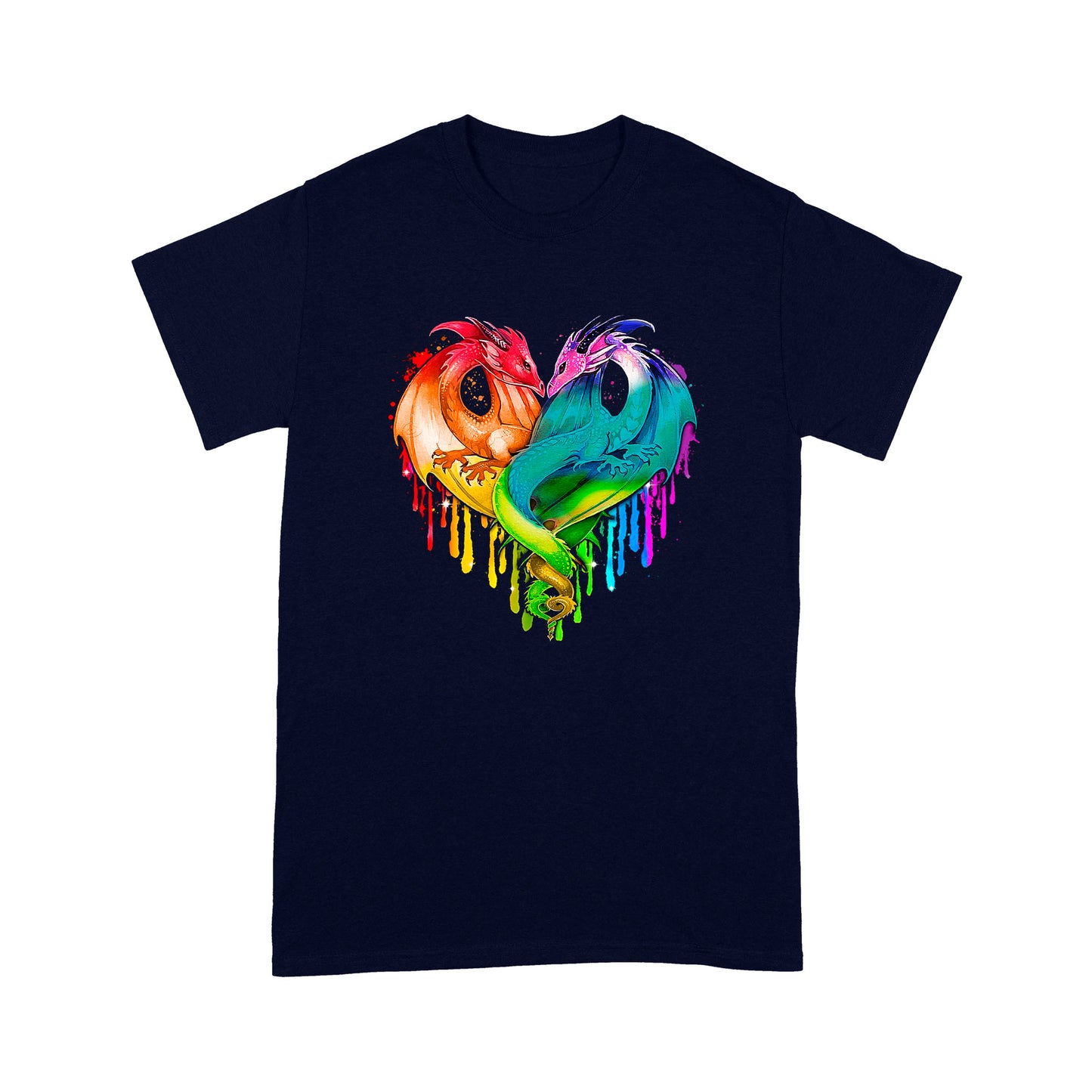 Coloful Dragon Couple T-shirt MEI