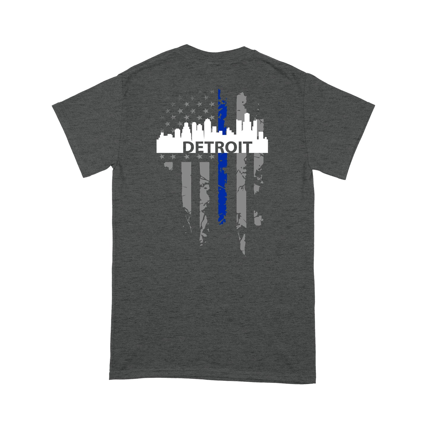 Thin Blue Line T-shirt Special Gift For Policeman Detroit