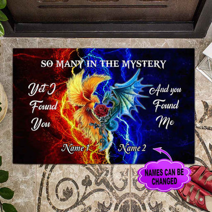 So Many In The Mystery Dragon Personalized Doormat