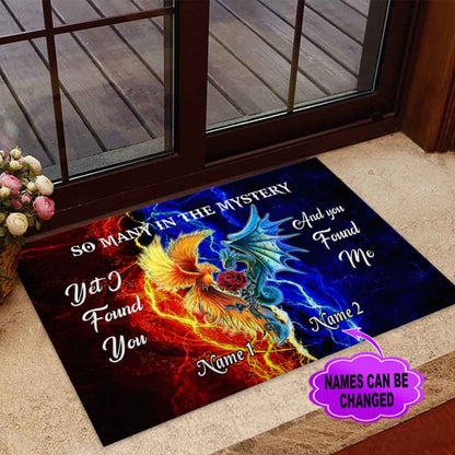 So Many In The Mystery Dragon Personalized Doormat