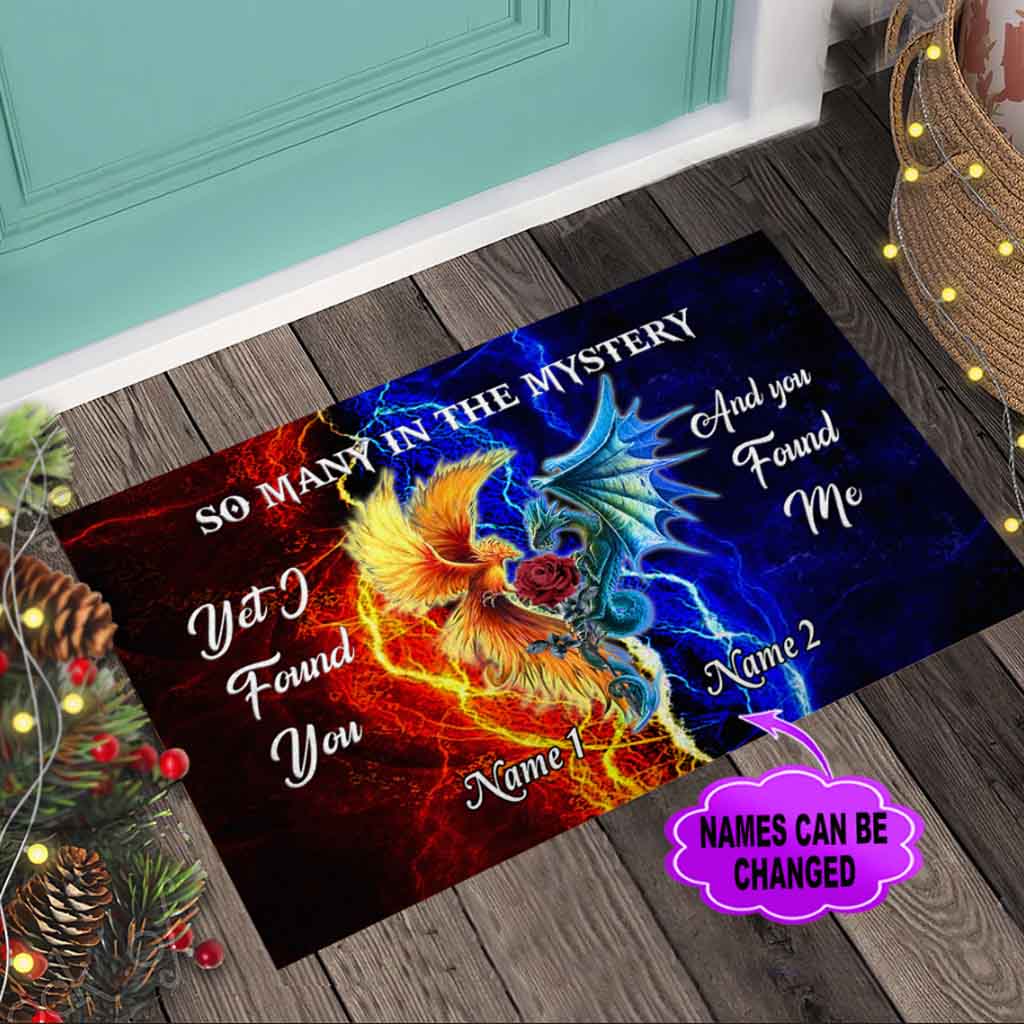 So Many In The Mystery Dragon Personalized Doormat