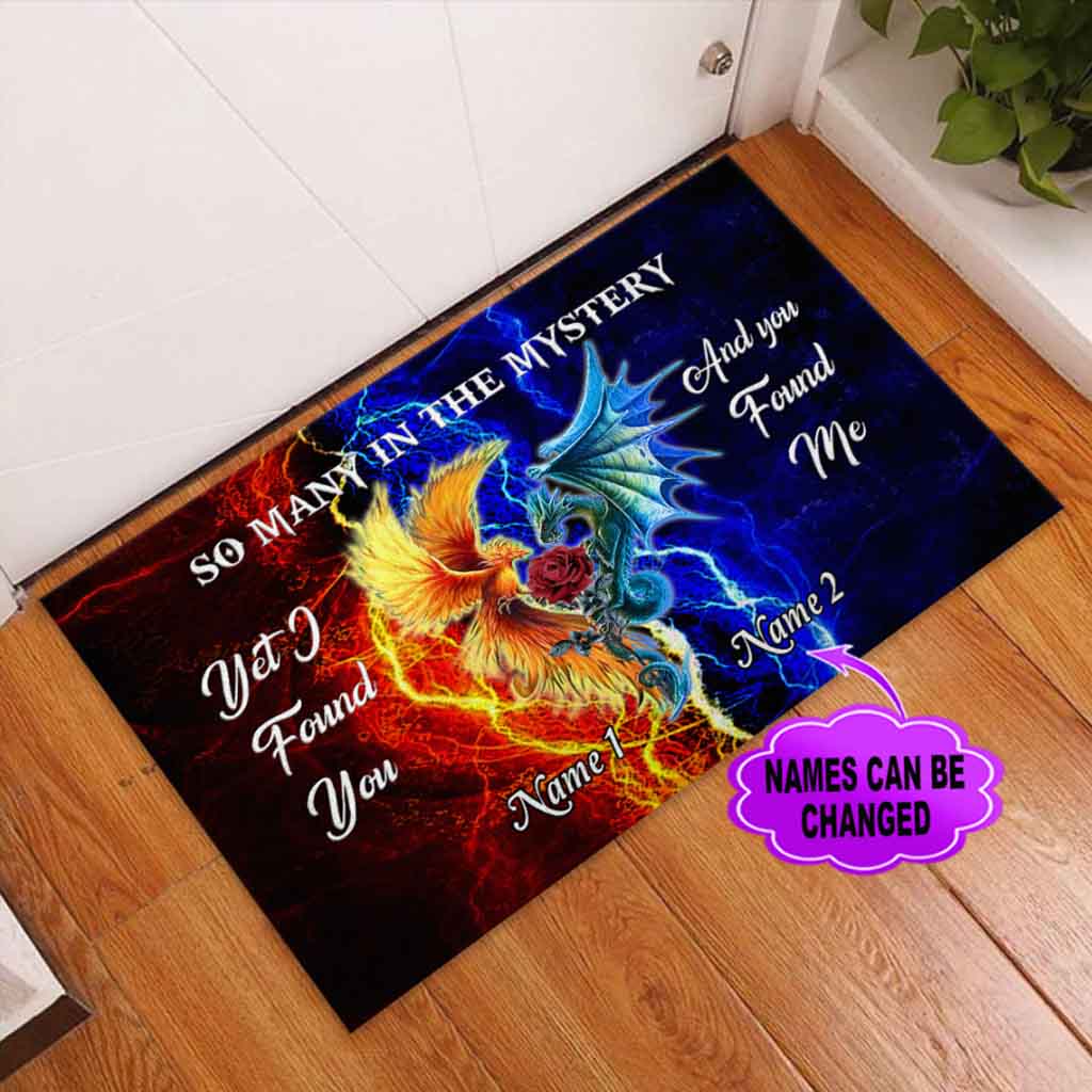 So Many In The Mystery Dragon Personalized Doormat