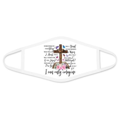 Jesus Face Mask White TQH