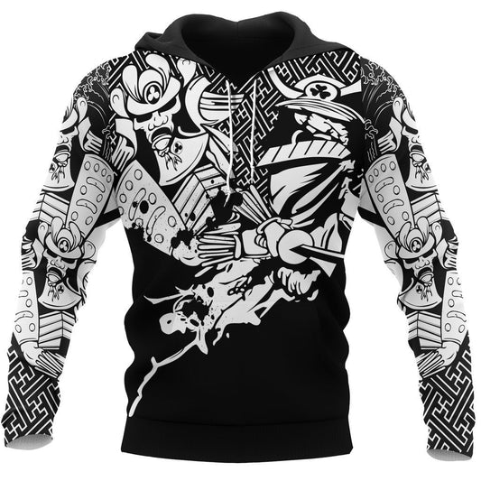 Japan Hoodie - Fighting Samurai - Amaze Style™-Apparel