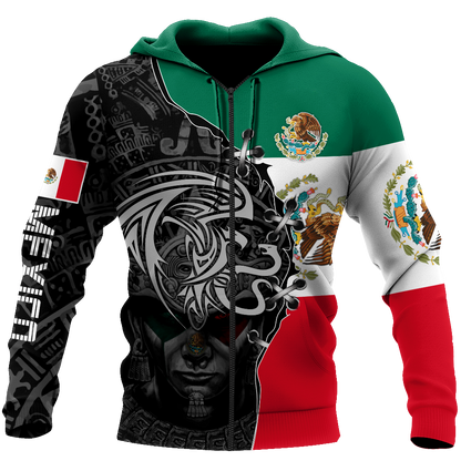 Mexico Aztec 3D All Over Printed Shirts For Men and Women