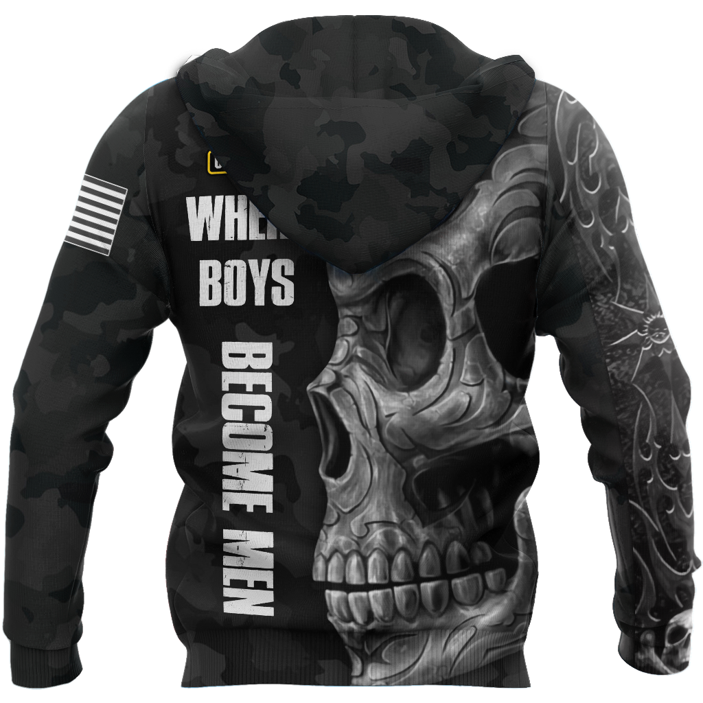 Love Skull tattoos balck 3D all over printed for man and women QB06062002