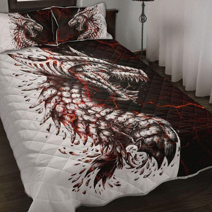 Lava Dragon Art Quilt Bedding Set KT