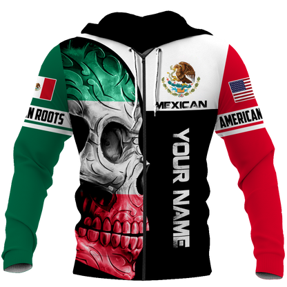 Mexican Skull 3D All Over Printed Unisex Hoodie