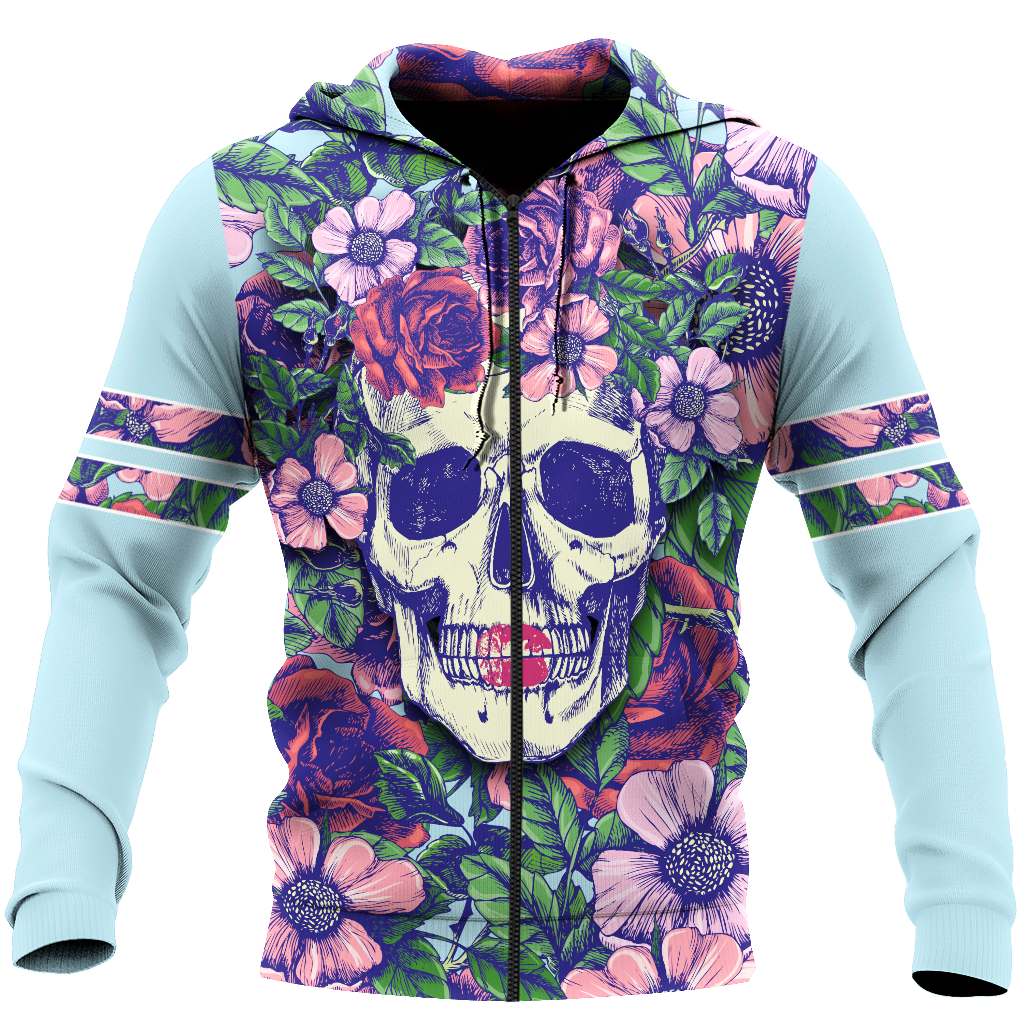 Rose Love Skull 3D all over printed for man and women QB05252004 - Amaze Style™-Apparel