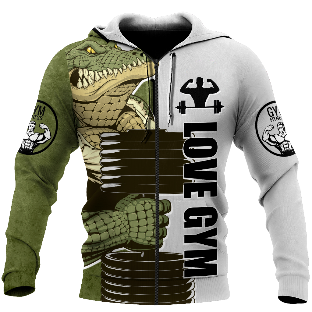 Premium Gym Crocodile 3d All Over Printed