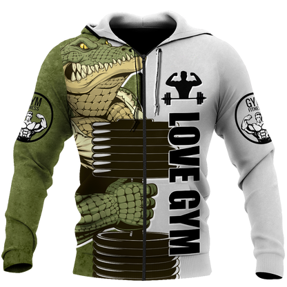 Premium Gym Crocodile 3d All Over Printed