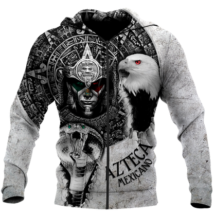 Mexican Aztec Warrior 3D All Over Printed Hoodie Shirt  by SUN QB06302006