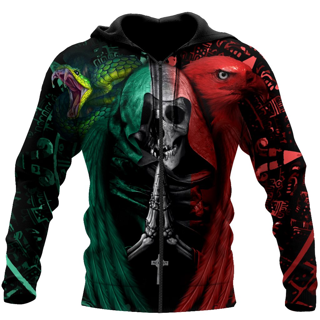 Mexican Aztec Skull 3D All Over Printed Shirts For Men and Women DQB07222006