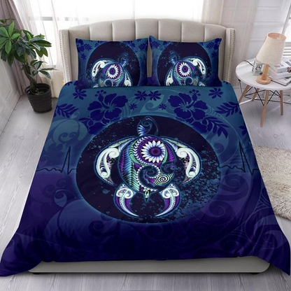 Maori turtle bedding set ocean heartbeat