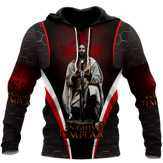 Knights Templar 3D all over printed for men and women PL19082002