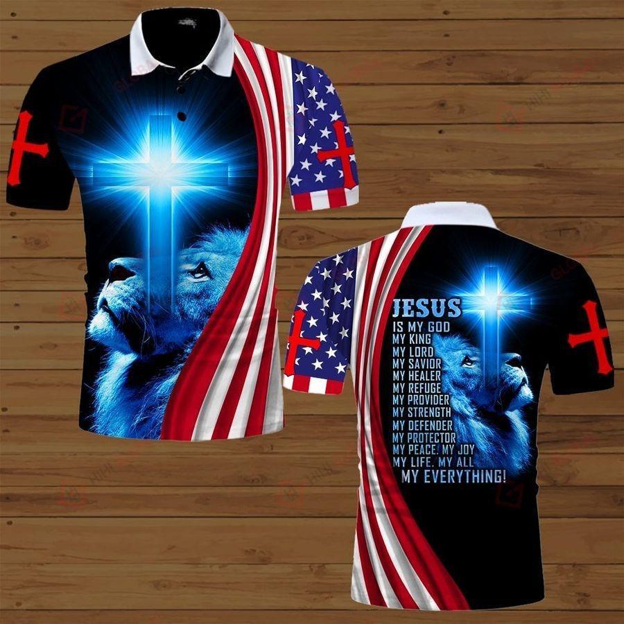 Jesus Is My Everything American Flag 3D All Over Printed Shirts For Men and Women TA07272001
