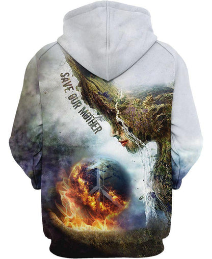 Hippie Save Our Mother 3D All Over Printed Unisex Shirts