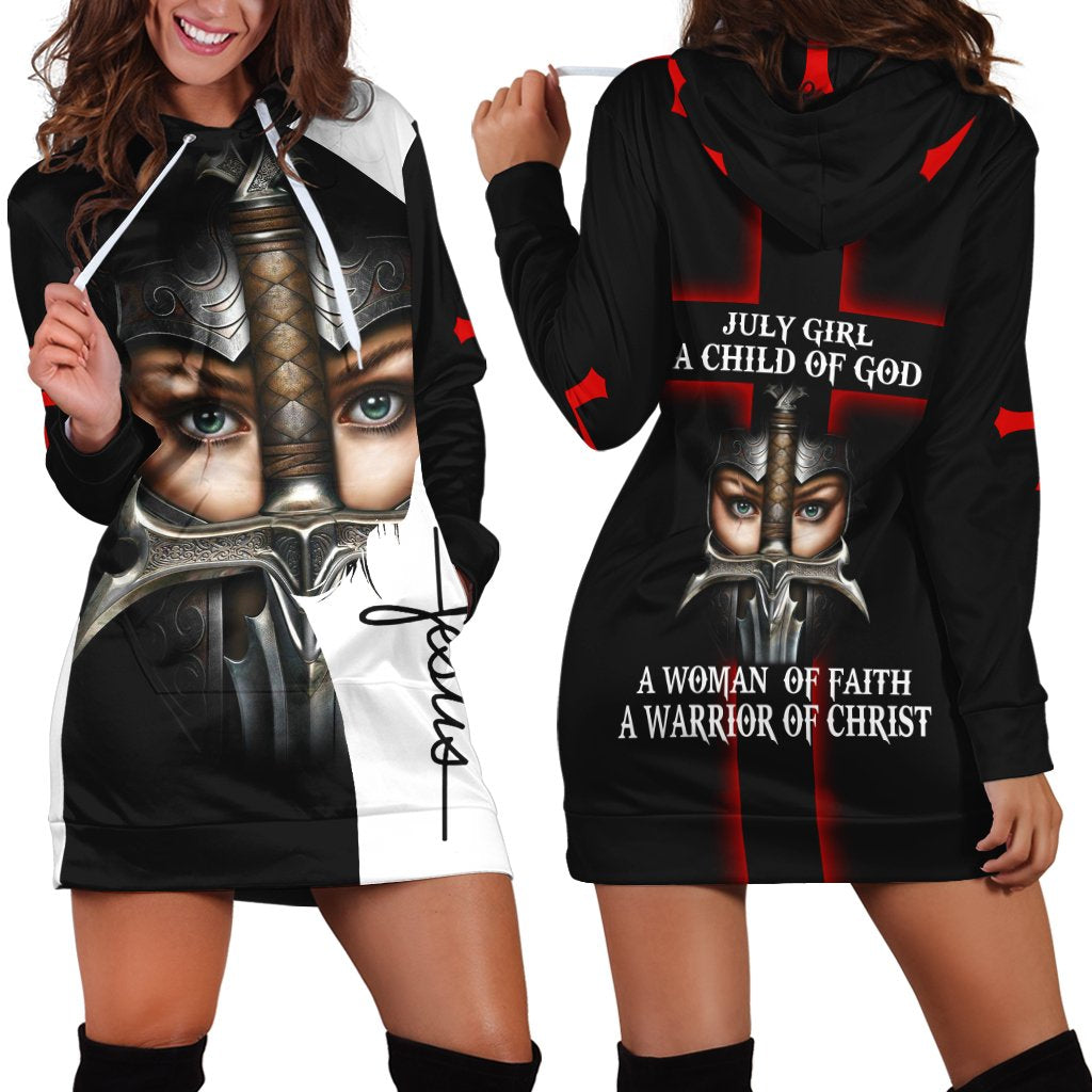 July Girl - I Am A Daughter Of God 3D All Over Printed Unisex Hoodie