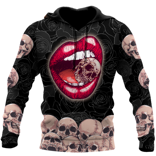Sexy Lip Love Skull 3D all over for man and women QB05122002 - Amaze Style™-Apparel