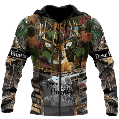 Premium Great Wood Deer Hunter All Over Printed Unisex Shirts