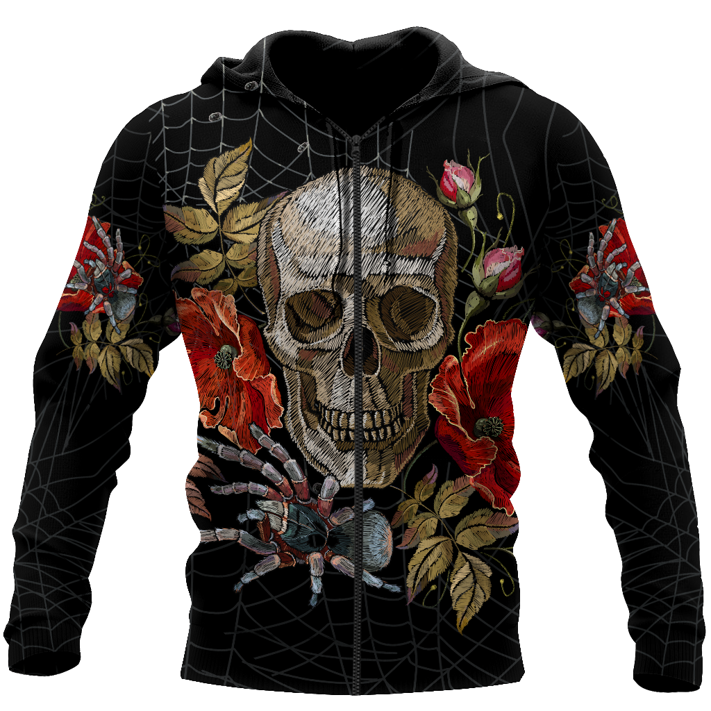 Love Skull red 3D all over printed for man and women QB06042001