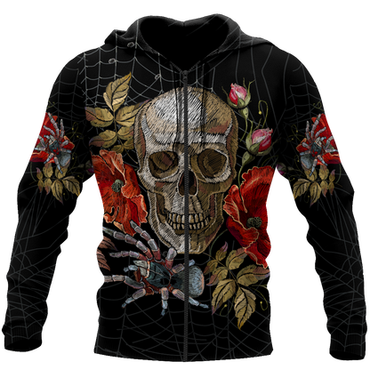 Love Skull red 3D all over printed for man and women QB06042001