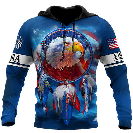 Eagle American Flag 3D All Over Printed Shirts For Men & Women - Amaze Style™-Apparel