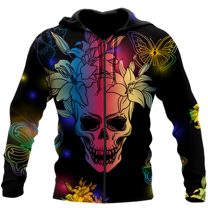 Love Skull 3D all over printed for man and women
