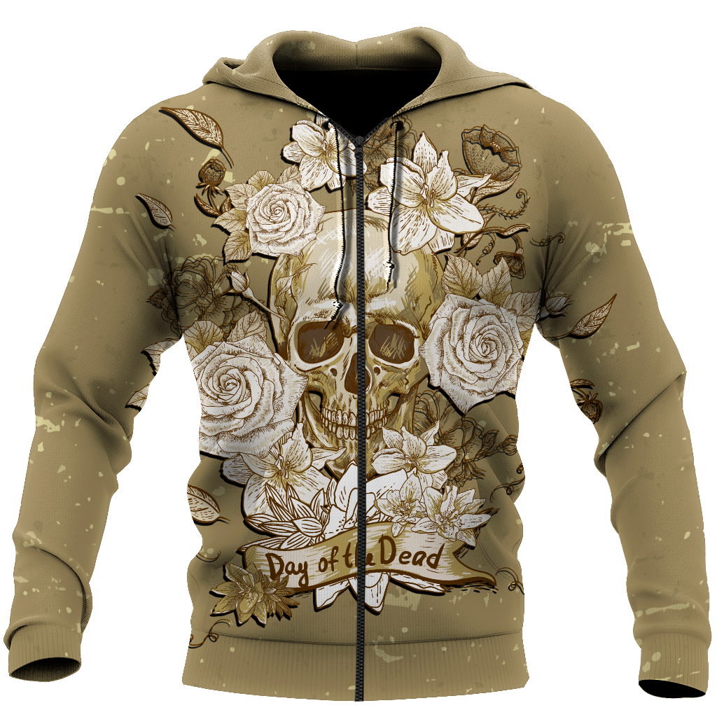 Skull day of the dead 3D all over printed for man and women QB05272003 - Amaze Style™-Apparel