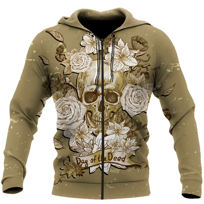 Skull day of the dead 3D all over printed for man and women QB05272003 - Amaze Style™-Apparel