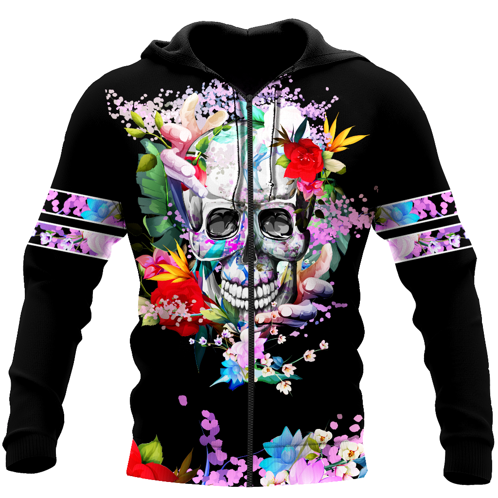 Rose Love Skull 3D all over printed for man and women QB05252003 - Amaze Style™-Apparel