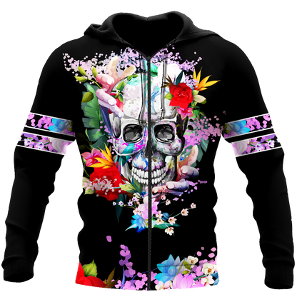 Rose Love Skull 3D all over printed for man and women QB05252003 - Amaze Style™-Apparel