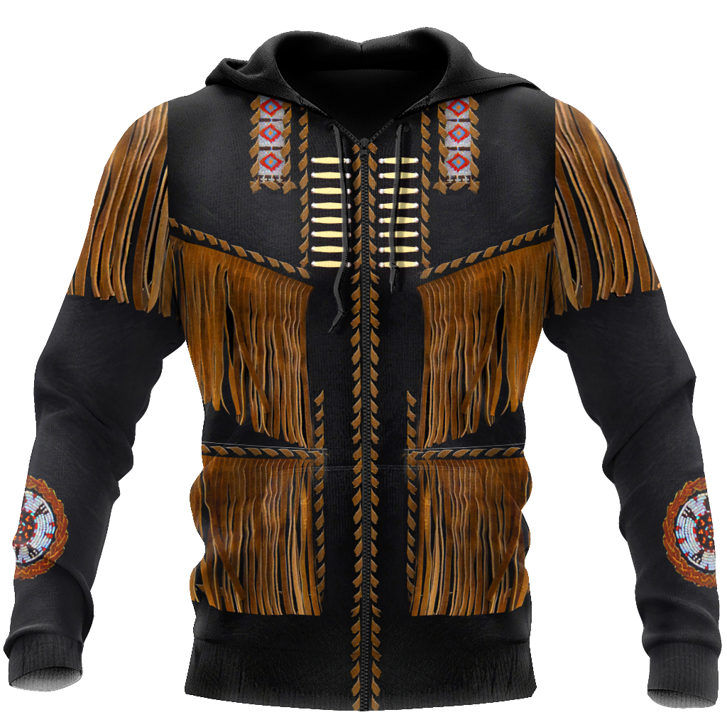 Cowboy Jacket No3 Cosplay 3D Over Printed Unisex Deluxe Hoodie
