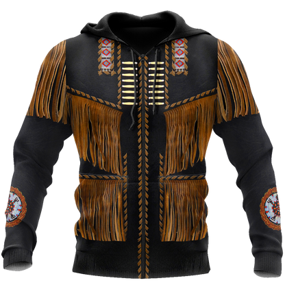Cowboy Jacket No3 Cosplay 3D Over Printed Unisex Deluxe Hoodie